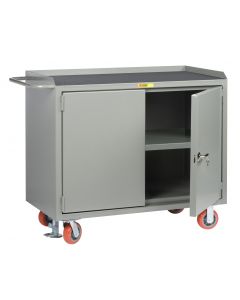 Little Giant Mobile Bench Cabinets With Locking Doors and Available in Non-Slip Vinyl MM32D2448FL