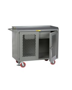 Little Giant Mobile Bench Cabinets With Heavy-Duty Drawer and Non-Slip Vinyl MMP2D2448HDFL