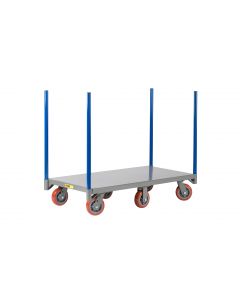 Little Giant 6-Wheel Pipe Stake Trucks with 6” Non-Marking Polyurethane Wheels NBP6W24486PY