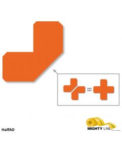 Mighty Line 2" Orange Half Angle - Pack of 100 HalfAO