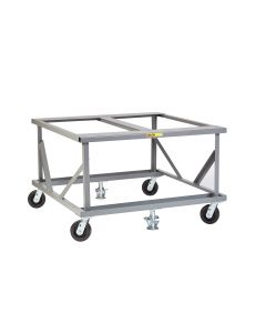 Little Giant Fixed Height Mobile Pallet Stand with 12 Gauge Open Deck PDF48486PH2FL