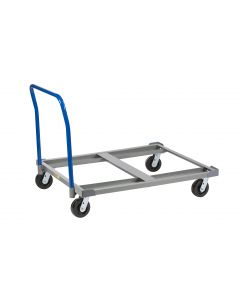 Little Giant Pallet Dollies With Load Retainers and Gauge Open Deck with Handle PDH40486PHLR