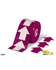 Mighty Line 4" Purple Arrow Pop Out Tape, 100' Roll 4ARP