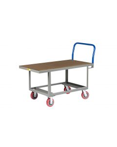 Little Giant Work-Height Platform Truck with Open Base and Hardboard Over Steel Deck RNH24486PY