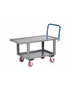 Little Giant Work-Height Platform Truck with Open Base and Lip Edge Deck RNL224486PYAH