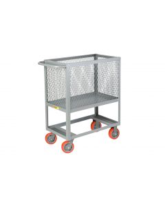 Little Giant Raised Platform Box Trucks with Open Base and 4 Expanded Metal Sides RP4X24366PY