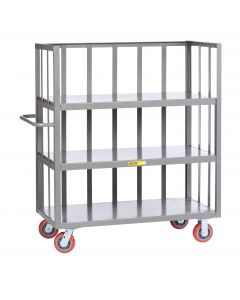 Little Giant 3-Sided Shelf Trucks With Slat Type Sides and 3 Shelves S324486PY