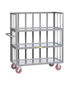 Little Giant 3-Sided Shelf Trucks With Slat Type Sides and 3 Shelves S3L24486PY