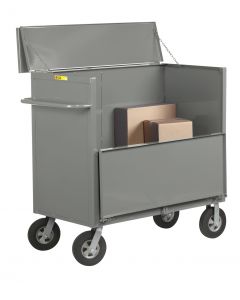 Little Giant Security Box Truck with Solid Sides and 10” x 2-3/4” Solid Rubber SBS244810SR