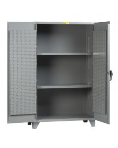 Little Giant High Capacity Storage Cabinet with Pegboard Doors and 2 Shelves SSL2A2448PBD