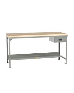 Little Giant Welded Steel Workbenches with Butcher Block Tops and Fixed Height Models WSJ2307236