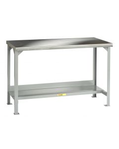 Little Giant Stainless Steel Top Welded Workbenches with Fixed Height WSS2304836