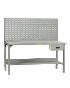 Little Giant Welded Steel Workbenches and Adjustable Height Workbench with Lower Shelf WST23060AH