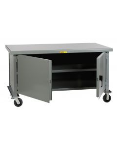 Little Giant Heavy-Duty Cabinet Workbench With Center Shelf WWC23672