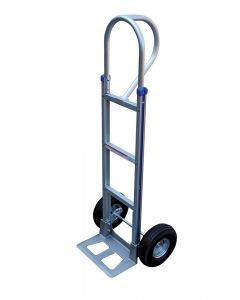 Aluminum P Handle Hand Trucks-14" x 7.5"-300-Pneumatic-10" x 3.5"-20" x 19" x 50.5"-32