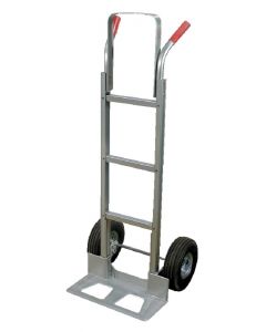 Dual Handle Aluminum Hand Trucks-14" x 8.5"-300-Pneumatic-10" x 3.5"-20.5 x 19" x 50"-30