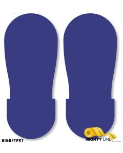 Mighty Line BLUE BIG Footprint - Pack of 50 BIGBFTPRT