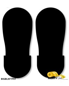 Mighty Line BLACK BIG Footprint - Pack of 50 BIGBLKFTPRT