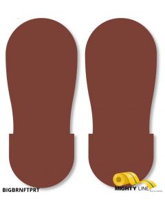 Mighty LineBROWN BIG Footprint - Pack of 50 BIGBRNFTPRT