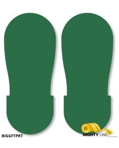 Mighty Line GREEN BIG Footprint - Pack of 50 BIGGFTPRT