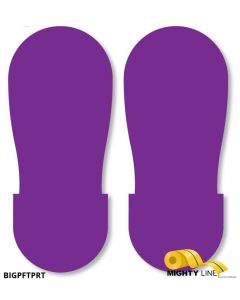 Mighty Line PURPLE BIG Footprint - Pack of 50 BIGPFTPRT