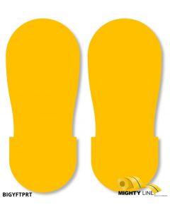 Mighty Line YELLOW BIG Footprint - Pack of 50 BIGYFTPRT