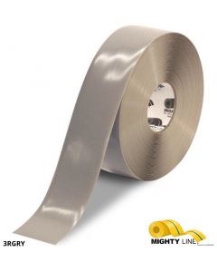 Mighty Line 3" GRAY Solid Color Tape - 100' Roll 3RGRY
