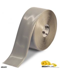 Mighty Line 4" GRAY Solid Color Tape - 100' Roll 4RGRY