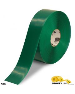 Mighty Line 3" GREEN Solid Color Tape - 100' Roll 3RG