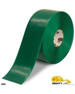 Mighty Line 4" GREEN Solid Color Tape - 100' Roll 4RG