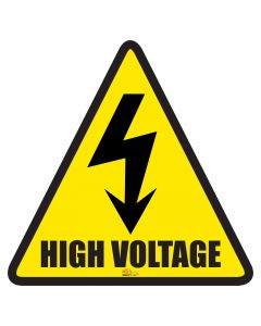 High Voltage Area Floor Sign - Floor Marking Sign, 24" HighVoltage24