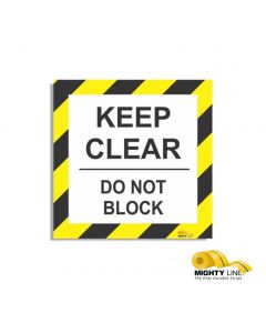 Mighty Line Keep Clear Do Not Block 24" Floor Sign KC24-1