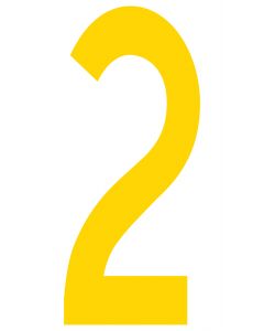 Mighty Line 2 Number Floor Marker Adhesive, 4.5"x10" size, pack of 10 LMY2