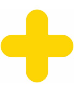 Mighty Line Cross Floor Marker Adhesive, 4.5"x10" size, pack of 10 LMYCross