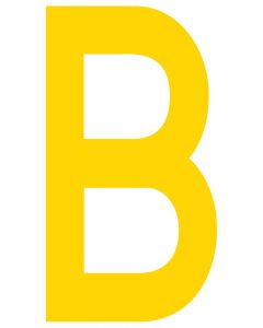 Mighty Line B Letter Floor Marker Adhesive, 4.5"x10" size, pack of 10 LMYB