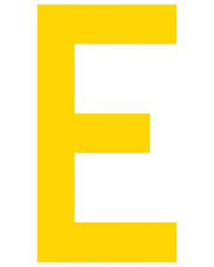 Mighty Line E Letter Floor Marker Adhesive, 4.5"x10" size, pack of 10 LMYE
