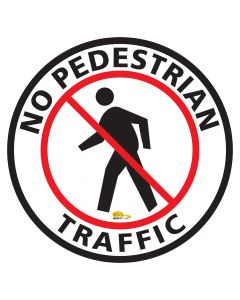 No Pedestrian Text Floor Sign - Floor Marking Sign, 24" NoPedestrianText24