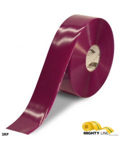 Mighty Line 3" PURPLE Solid Color Tape - 100' Roll 3RP