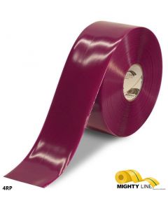 Mighty Line 4" PURPLE Solid Color Tape - 100' Roll 4RP