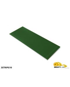 Mighty Line, Green, 3" by 10" Segments, Peel and Stick 10" Strips 3STRIPG10