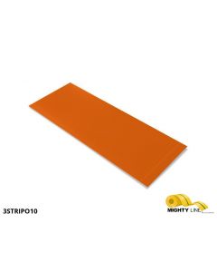 Mighty Line, Orange, 3" by 10" Segments, Peel and Stick 10" Strips 3STRIPO10