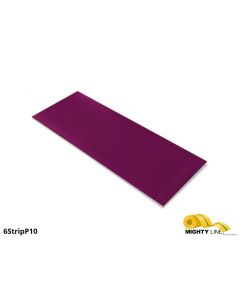 Mighty Line, Purple, 6" by 10" Segments, Peel and Stick 10" Strips 6STRIPP10