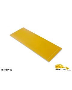 Mighty Line, Yellow, 4" by 10" Segments, Peel and Stick 10" Strips 4STRIPY10