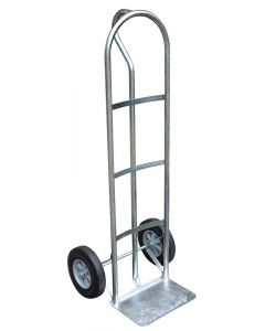 Steel "P" Handle Hand Trucks - Rubber Wheel - 21" x 18" x 52"