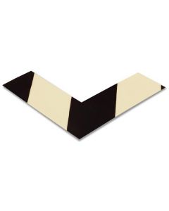 Mighty Line 2" Wide Black and White Chevron Angle - Pack of 100 AngleBW