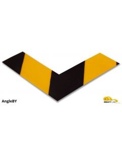 Mighty Line 2" Wide Solid Yellow Angle With Black Chevrons - Pack of 100 AngleBY