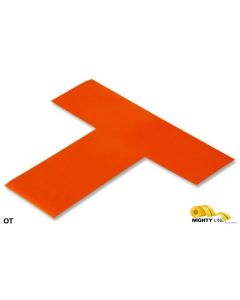 Mighty Line 2" Wide Solid ORANGE T - Pack of 100 OT