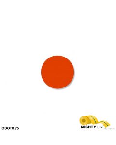 Mighty Line 3/4" ORANGE Solid DOT - Pack of 200 ODOT0.75