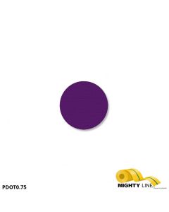 Mighty Line 3/4" PURPLE Solid DOT - Pack of 200 PDOT0.75