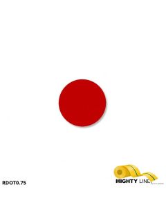 Mighty Line 3/4" RED Solid DOT - Pack of 200 RDOT0.75